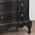 Late 18th Century Late 18th Century Black Rococo Oak Chest of Five Drawers, Denmark For Sale - Image 5 of 13