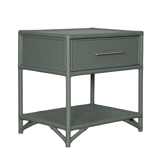 Not Yet Made - Made To Order Olympia One-Drawer Nightstand in Evergreen For Sale - Image 5 of 9