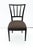 Set of Eight Italian Modern Dining Chairs of Black Wood and Espresso Fabric For Sale - Image 15 of 18