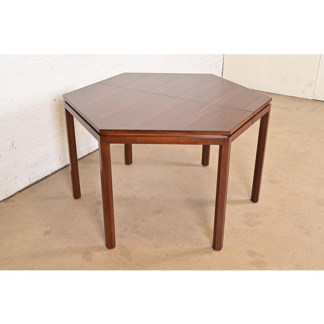 Mid-Century Modern Edward Wormley for Dunbar Mid-Century Modern Rosewood Dining Table, Newly Refinished For Sale - Image 3 of 10
