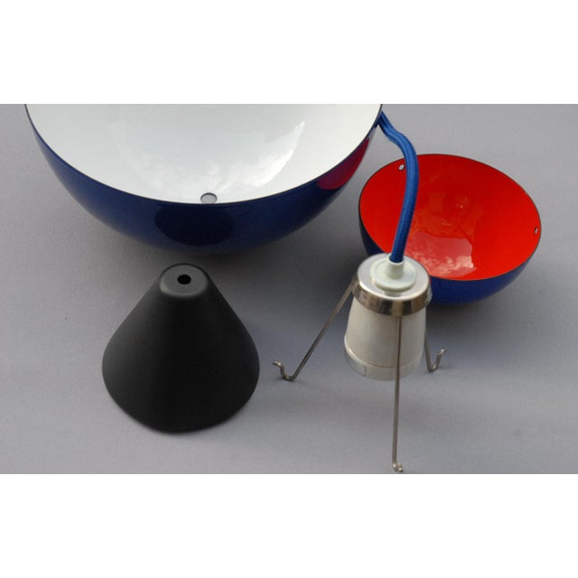 Plastic Original VP1 Flowerpot Pendant Lamp by Verner Panton for Louis Poulsen, 1970s For Sale - Image 7 of 9