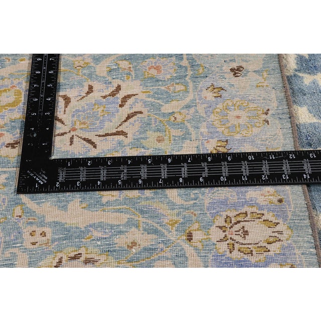 Textile Antique Persian Kashan Rug, 09'09 X 12'10 For Sale - Image 7 of 10