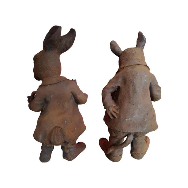Iron Garden Figures, 1950s, Set of 2 For Sale - Image 5 of 8
