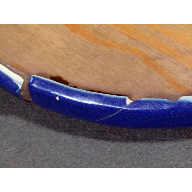 1970s Hogan Young Signed Mosaic Rooster Wall Plaque – 11.25" Round For Sale - Image 10 of 10