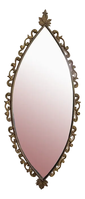 Italian Bronze Wall Mirror, 1950s