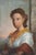 Charming 19th Century Italian School portrait of peasant girl by unknown artist, circa 1840. Partial signature lower right...