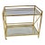 Vintage Florentine Italian Gilt Gold Leafed Bar Cart For Sale