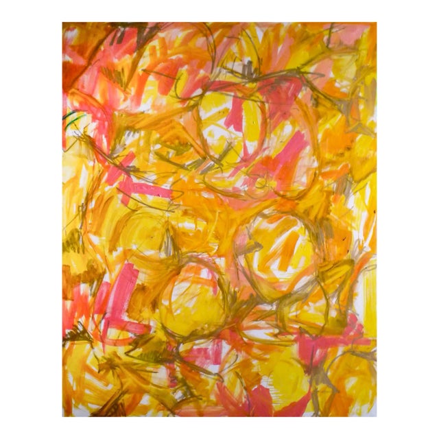 "Limelight" by Trixie Pitts Large Abstract Expressionist Oil Painting For Sale