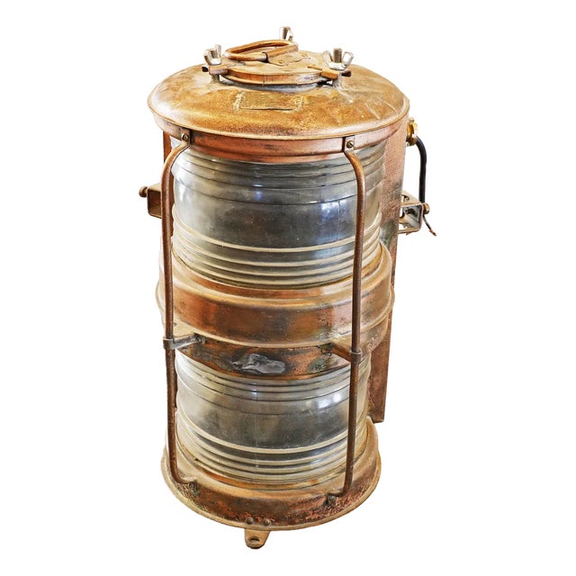 Dock Lens Boat Deck Light from Norton Sento, 1953 For Sale