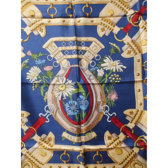 Hermes Silk Scarf "Aux Champs" 1970 For Sale - Image 10 of 10