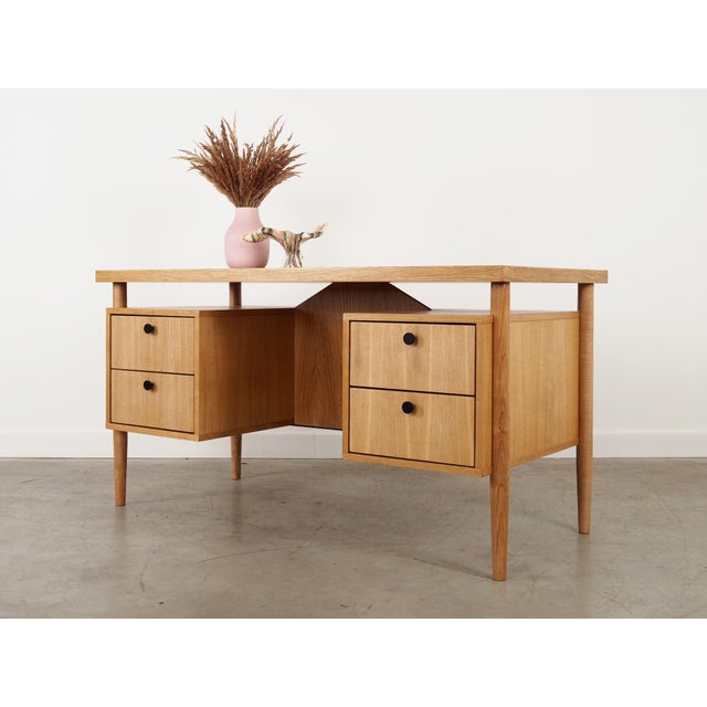 Vintage Scandinvian Oak Desk, 2000s For Sale - Image 10 of 14