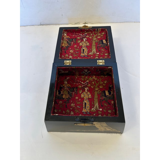 One of a Kind Hand Painted Decorative Box For Sale - Image 12 of 14