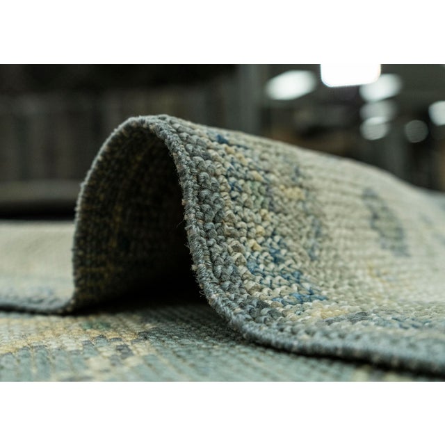 Textile Turkish Oushak Rug 2'9" x 7'6" #19136 For Sale - Image 7 of 8