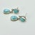 1970s Vintage Southwestern Boho Chic Blue Larimar & Sterling Drop Dangle Earrings - A Pair. For Sale - Image 10 of 11