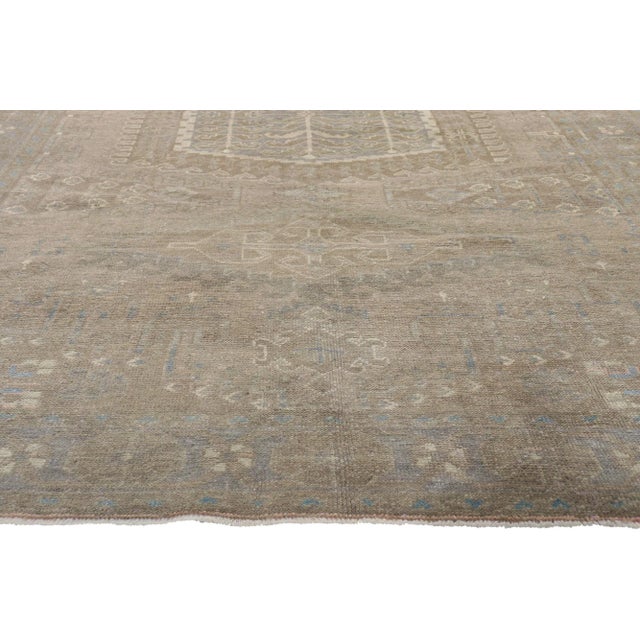 Mid 20th Century Vintage Persian Viss Tonal Rug, 06'07 X 10'01 For Sale - Image 4 of 10