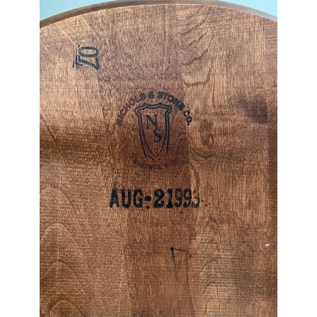 Brown 1990s Nicols & Stone, Co. Windsor Arm Chair For Sale - Image 8 of 10