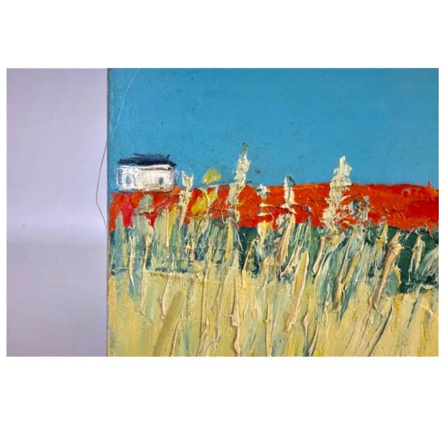Jean Helleu, French Semi Abstract Expressionist Color Field Impasto Oil Painting Jean Helleu, c.1950's For Sale - Image 15 of 18