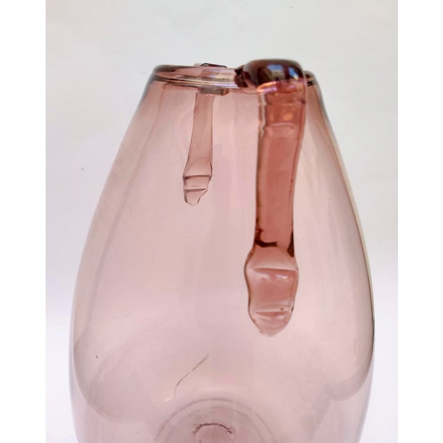 Monumental Murano Amethyst Blown Glass Vase by Vittorio Zecchin, 1930s For Sale - Image 6 of 17