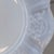 Art Nouveau Vintage 1930s Macbeth-Evans American Sweetheart Monax White Opalescent Glass Floral Embossed Dessert Plates, Set of 7 For Sale - Image 3 of 9