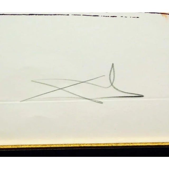 1980s Salvador Dali Intra Uterine Paradisiac Locomotion Authentic Art Hand Signed For Sale - Image 9 of 9
