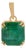 Square Cut 6.06ct Emerald Solitaire Double Prong 18k Yellow Gold Pendant For Sale