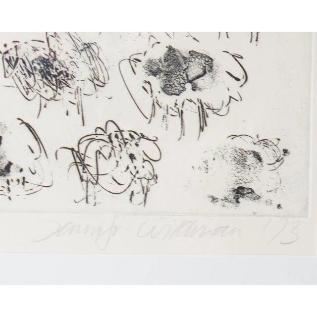 1973 Abstract Intaglio Print of Sheep by Jennifer Wildman For Sale In Indianapolis - Image 6 of 10