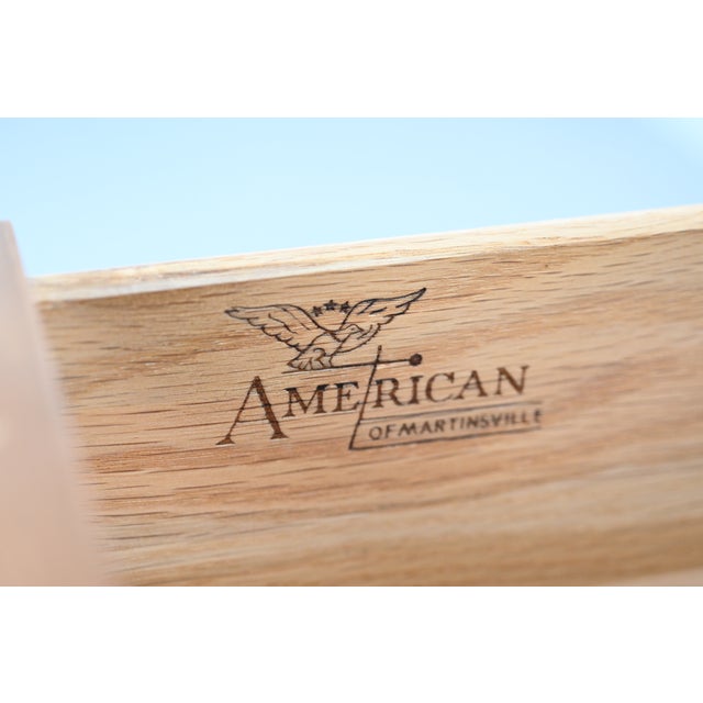 Michael Taylor Style Mid-Century Modern Oak 8-Drawer Dresser by American of Martinsville For Sale - Image 15 of 15