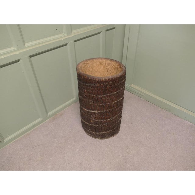 Hollow Palm Tree Trunk Stick Stand, 1960 For Sale - Image 4 of 8