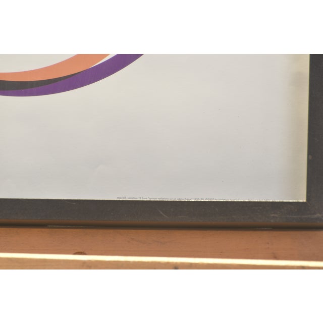 Max bill variation no. 1 from 1935-38 in a print by proliteris for the max bill foundation 2007, framed behind glass this...