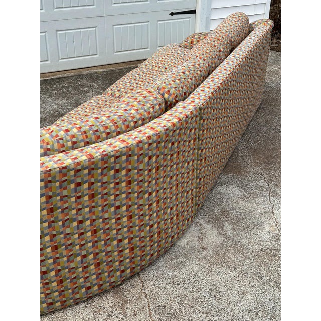 Textile Vintage Thayer Coggin Sectional Sofa With Geometric Upholstery For Sale - Image 7 of 18