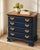American Mid 20th Century Ethan Allen Navy Blue Painted Four-Drawer Chest For Sale - Image 3 of 8