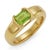 Not Yet Made - Made To Order Natural Peridot Statement Ring • 925 Sterling Silver Minimalist Chunky Signet Unisex Ring Us 7 For Sale - Image 5 of 5