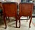 Vintage 1920s French-Style End Tables With 3-Drawers, Ornate Carvings and Glass Tops For Sale - Image 9 of 10