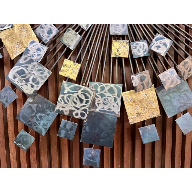 Large American Mid-Century Modern Metal Art Wall Sculpture by Curtis Jeré for Artisan House, 1960s For Sale - Image 10 of 18