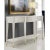 Traditional Modern History Serpentine Console Table - White Linen For Sale - Image 3 of 3