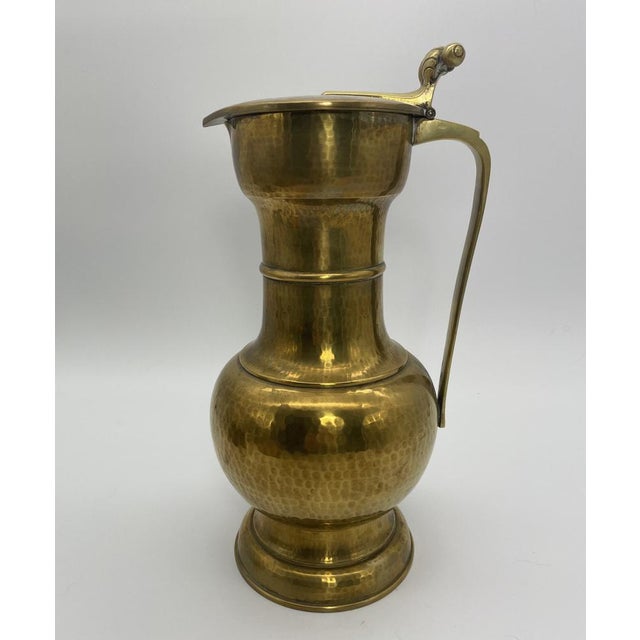 Large Vintage Brass Jug, in Very Good conditions. Designed 1920 to 1949 This piece has an attribution mark, I am sure that...