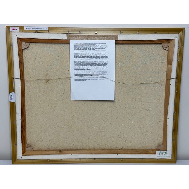 Historic British Portrait Oil Painting Camilla Parker Bowles Wiltshire Farm Prized Sheep & Horses, F For Sale - Image 4 of 12