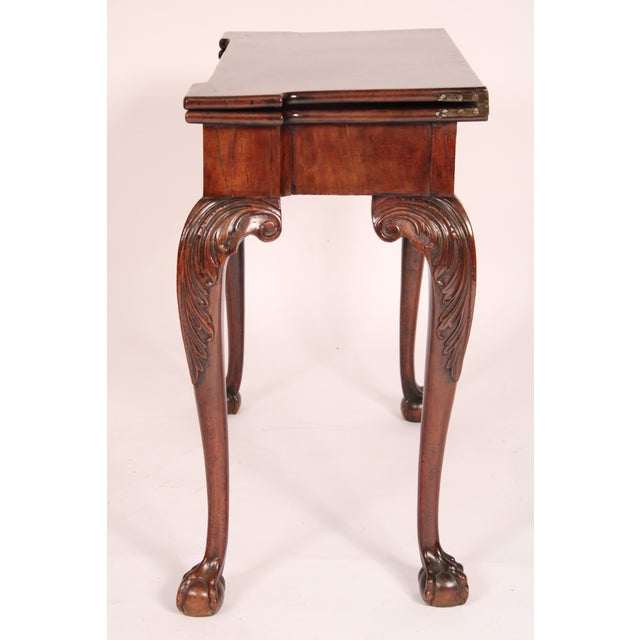 Chippendale George II Mahogany Games Table For Sale - Image 3 of 12
