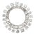 Luxury Platinum Natural Earth-Mined Diamond Circle Pendant For Sale