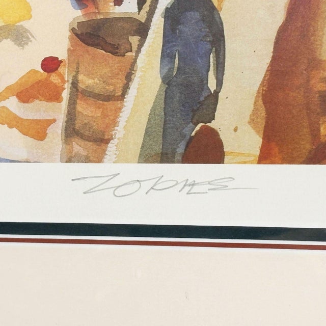 Milford Zornes "Main Beach Laguna" Lithograph Limited 236 of 250 Signed, Framed For Sale In Los Angeles - Image 6 of 8