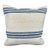 Turkish Hemp Pillow Cushion Natural Beige Blue Cushion Cover 20"x20" For Sale