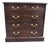 Late 20th Century Henkel Harris Mahogany Two Drawer File Cabinet Chest For Sale