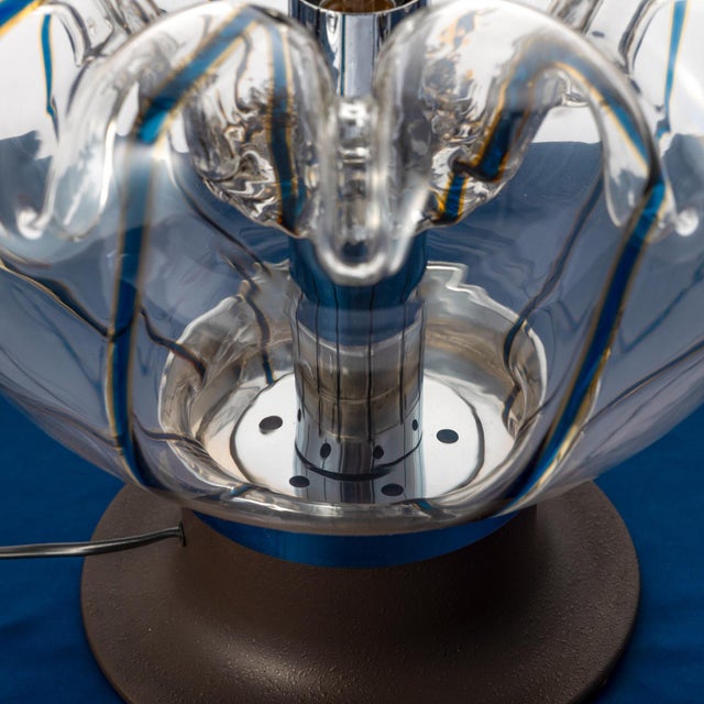 Space Age Table Lamp in Hand-Blown Murano Glass from Targetti Sankey, Italy, 1970s For Sale - Image 10 of 16