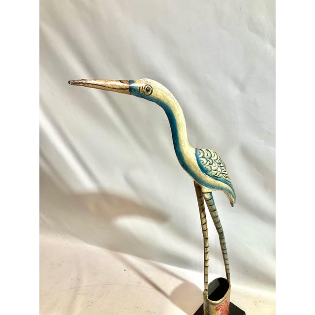 Great Egret Shades of Blue For Sale - Image 4 of 8