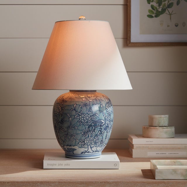Textile Hanni Chinoiserie Lamp For Sale - Image 7 of 7
