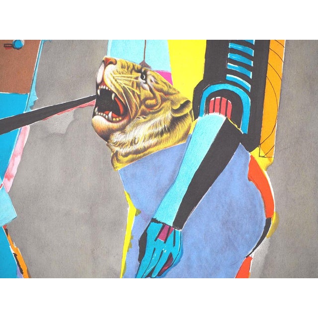 Richard Lindner, Couple avec un tigre, Lithograph For Sale - Image 4 of 10