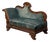 Charles X Daybed in Wood and Fabric For Sale