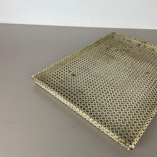Metal French Metal Tray Rigituelle by Mathieu Matégot, 1950s For Sale - Image 7 of 18