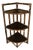 Mid-Century Modern Bamboo and Rattan Three-Tier Corner Shelf, 1960s For Sale