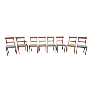 Biedermeier Style Set of Dining Chairs Set of 8 For Sale